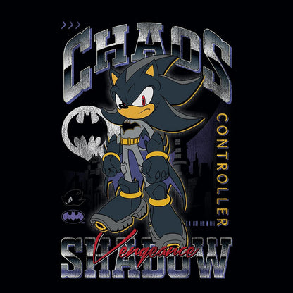 DC Comics Sonic The Hedgehog Shirt Men's Shadow Batman Short Sleeve Tee