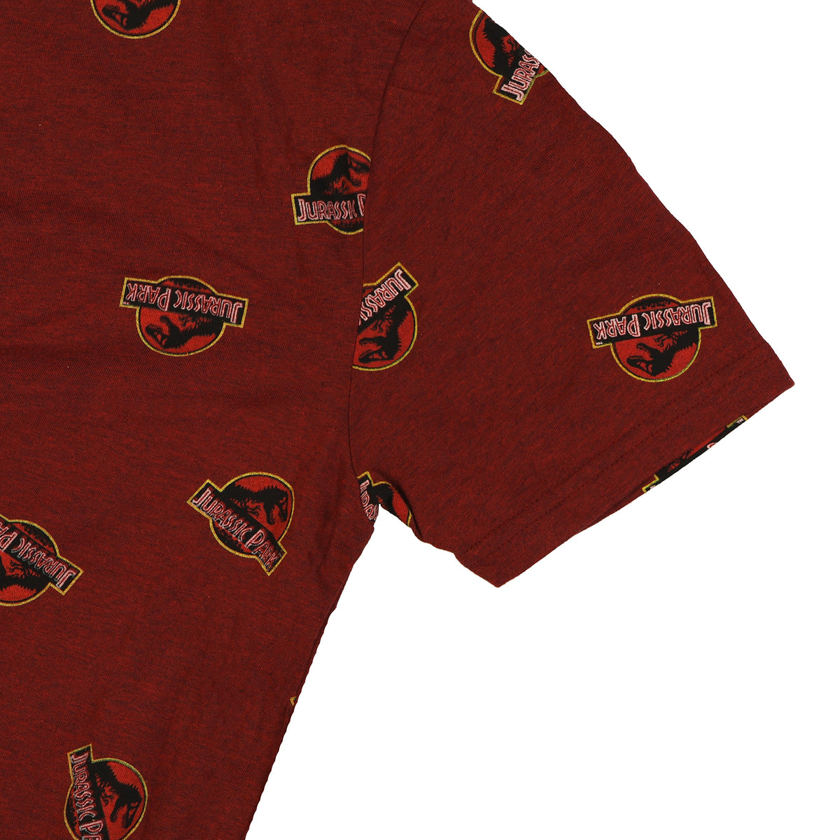 Jurassic World T-Shirt Men's Jurassic Park T-Rex Logo AOP Short Sleeve Tee