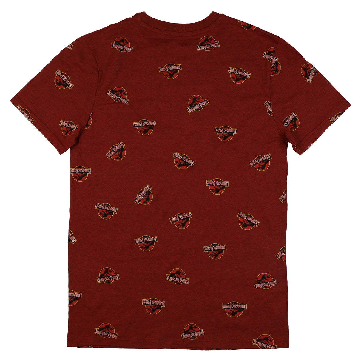 Jurassic World T-Shirt Men's Jurassic Park T-Rex Logo AOP Short Sleeve Tee