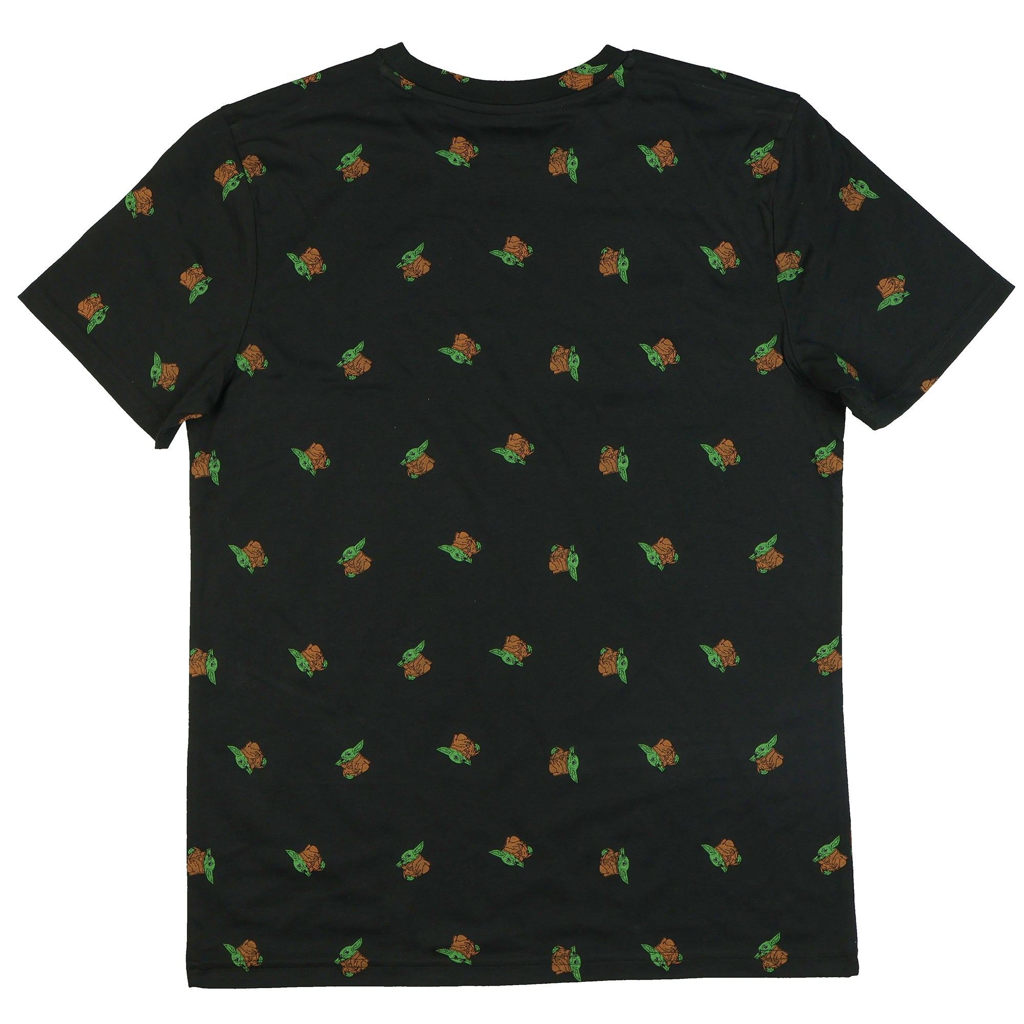 Disney Star Wars The Mandalorian Shirt Men's Grogu AOP Short Sleeve Tee