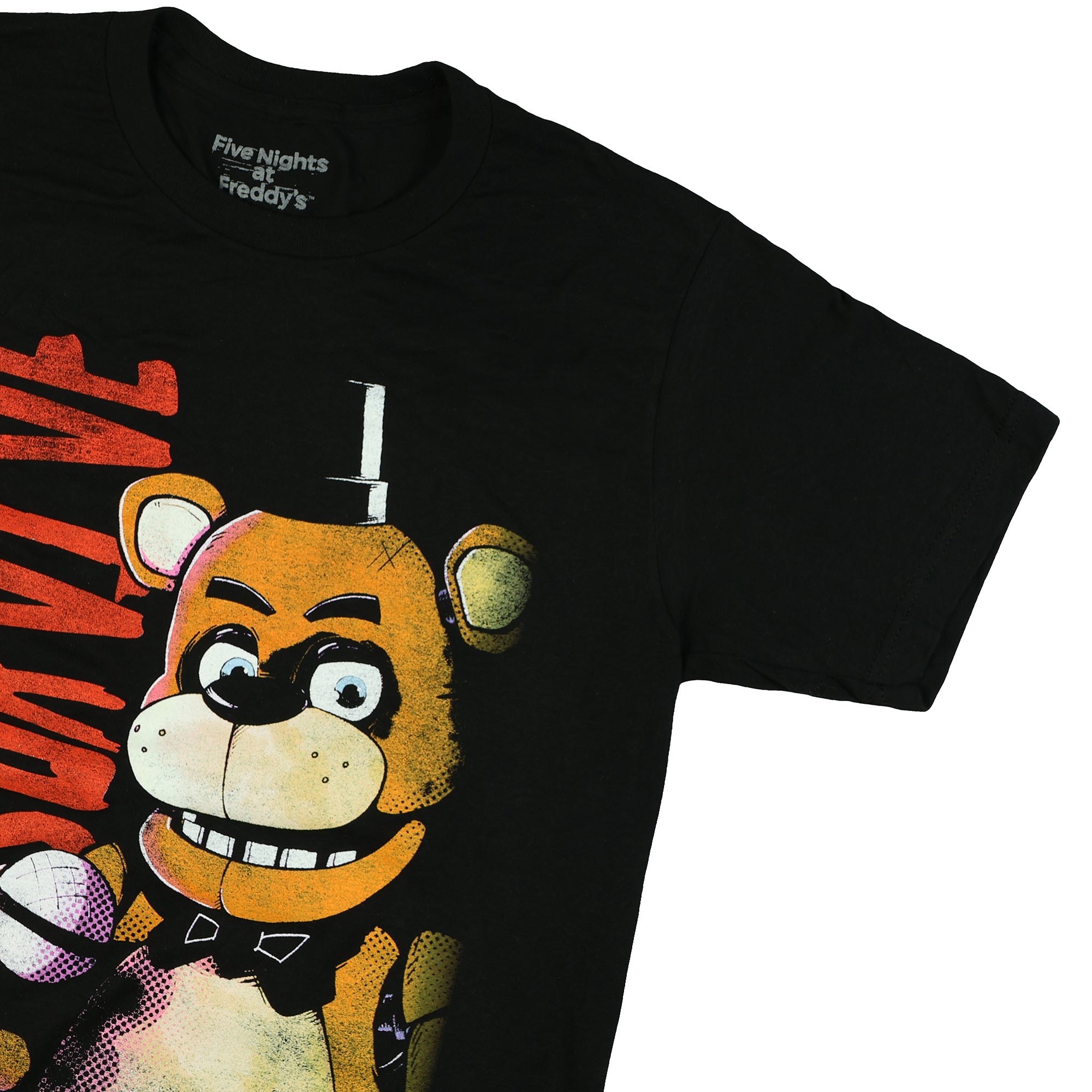 Five Nights At Freddy's Shirt Men's Survive Freddy Fazbear Short Sleeve Top