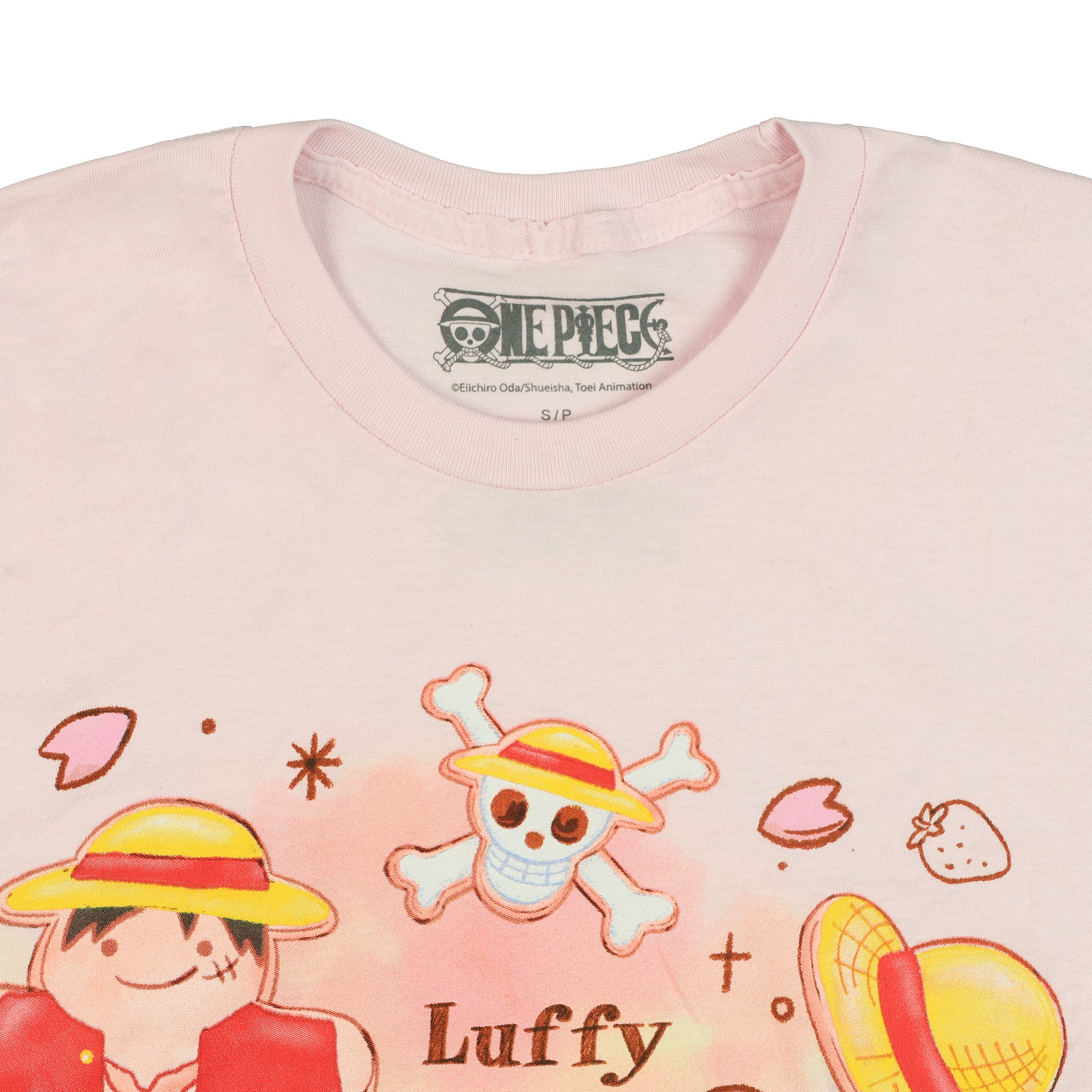 One Piece Shirt Men's Luffy and Chopper Cookies Short Sleeve Graphic Tee