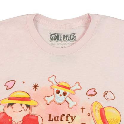 One Piece Shirt Men's Luffy and Chopper Cookies Short Sleeve Graphic Tee