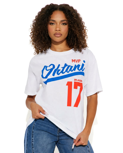 Shohei Ohtani Men's Shirt MVP Ohtani MLB Players #17 Graphic Print T-Shirt