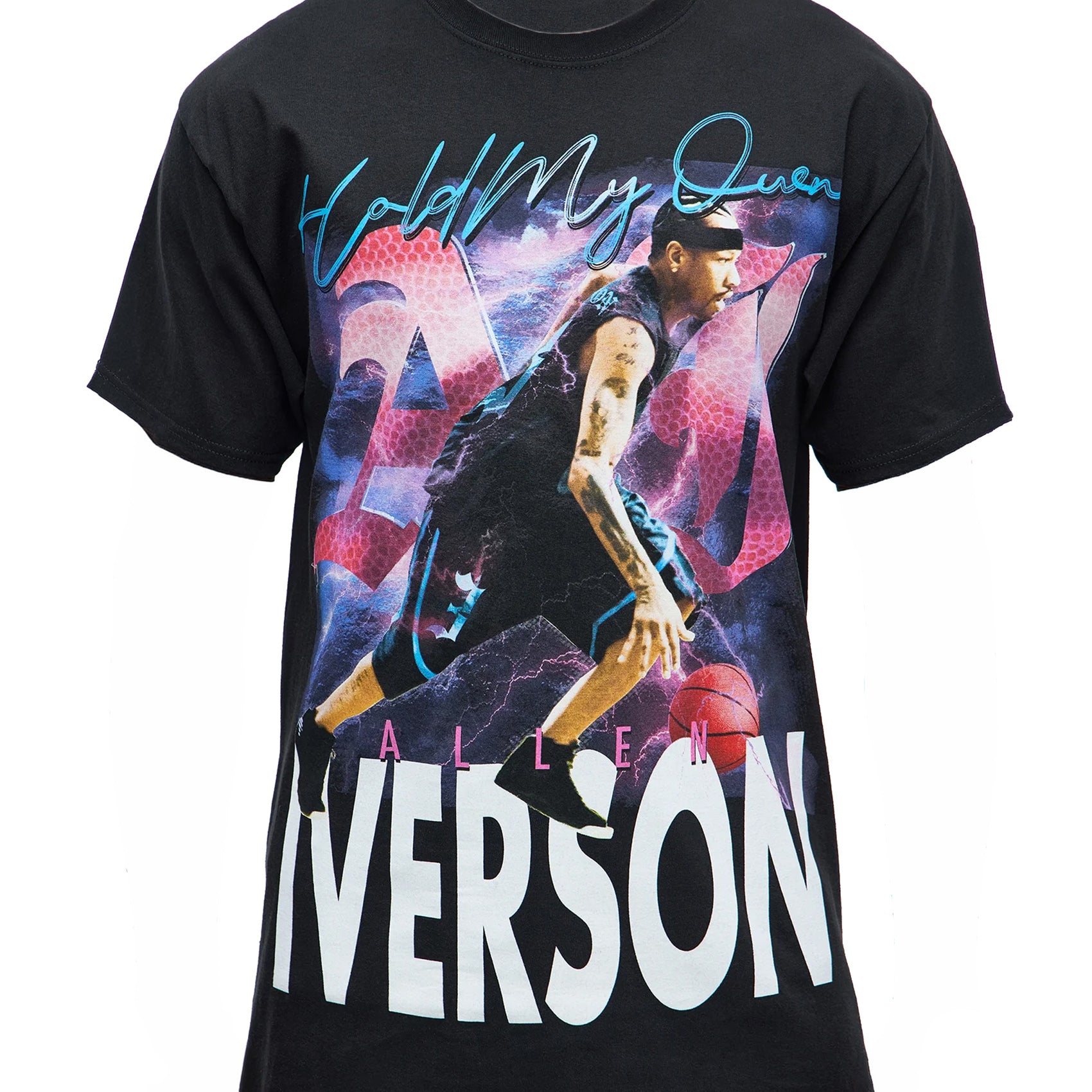 Allen Iverson T-Shirt Men's Holding My Own Basketball Short Sleeve Tee