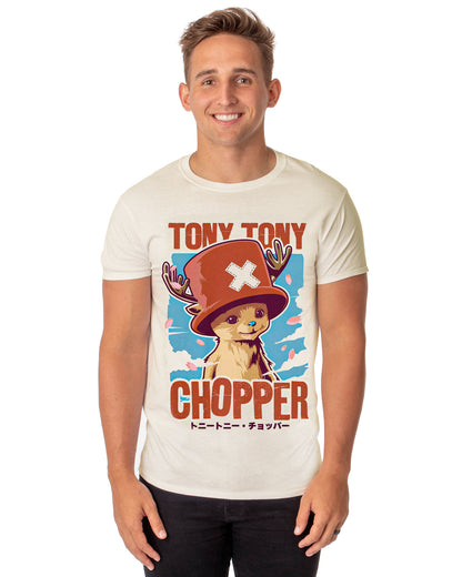 One Piece T-Shirt Men's Dr. Tony Tony Chopper Short Sleeve Graphic Top