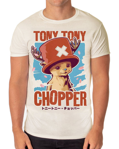One Piece T-Shirt Men's Dr. Tony Tony Chopper Short Sleeve Graphic Top