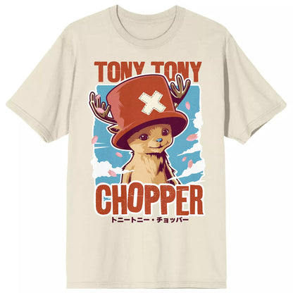 One Piece T-Shirt Men's Dr. Tony Tony Chopper Short Sleeve Graphic Top