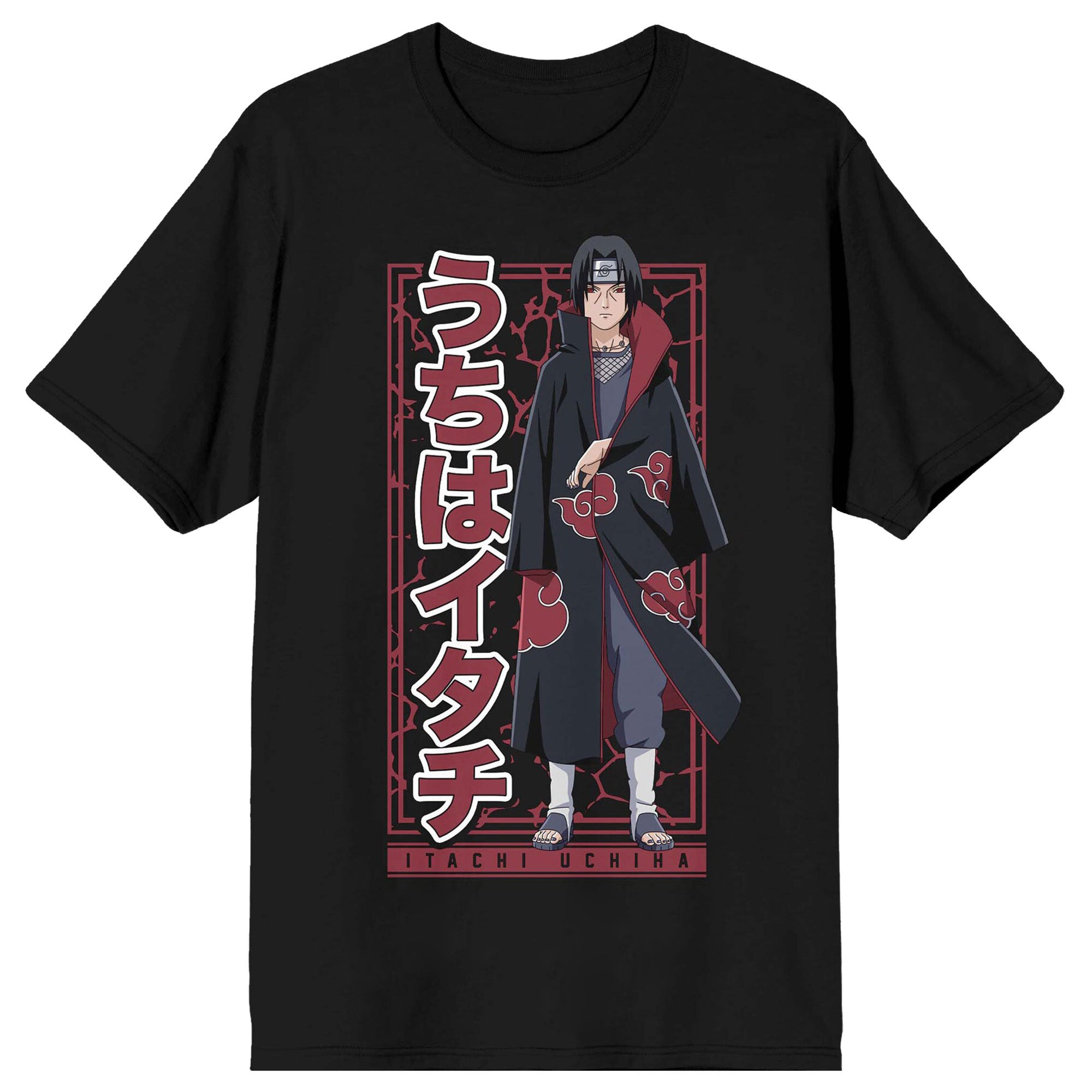 Naruto T-Shirt Men's Itachi Uchiha Pose Short Sleeve Graphic Top
