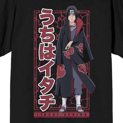 Naruto T-Shirt Men's Itachi Uchiha Pose Short Sleeve Graphic Top