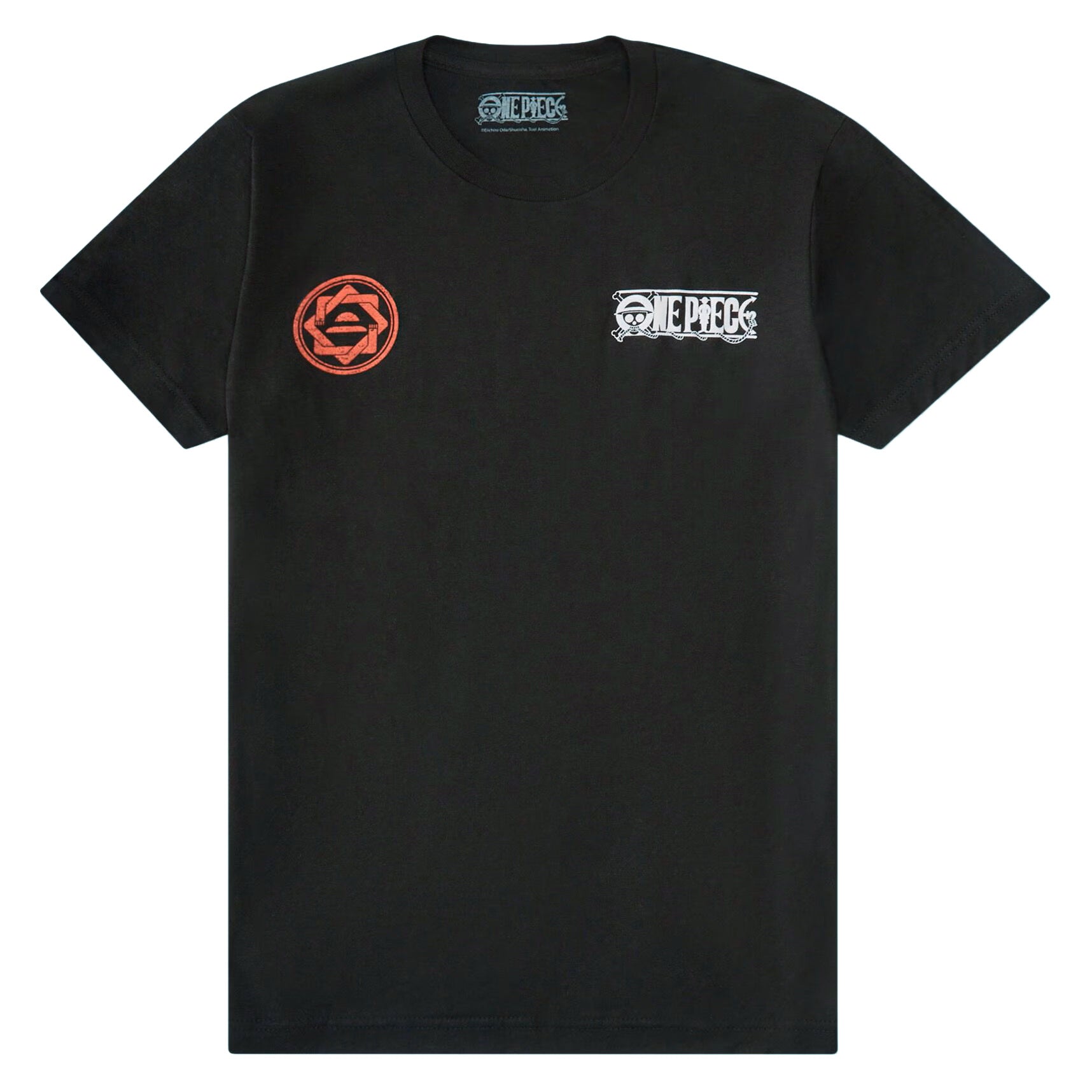 One Piece Shirt Men's Luffy Front and Back Print Short Sleeve Tee