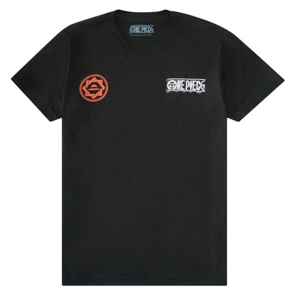 One Piece Shirt Men's Luffy Front and Back Print Short Sleeve Tee