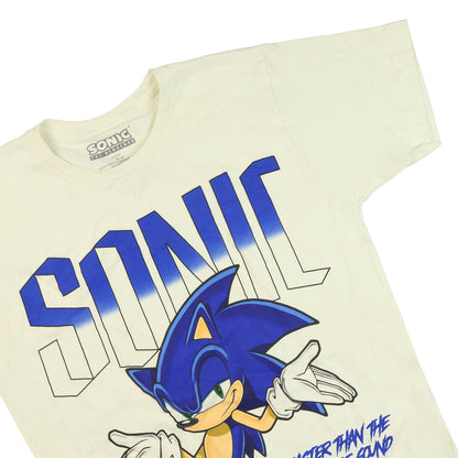 Sonic The Hedgehog Shirt Men's Faster Than The Speed Of Sound Short Sleeve