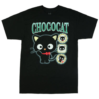 Sanrio Hello Kitty Shirt Men's Chococat Waving Short Sleeve Graphic Tee