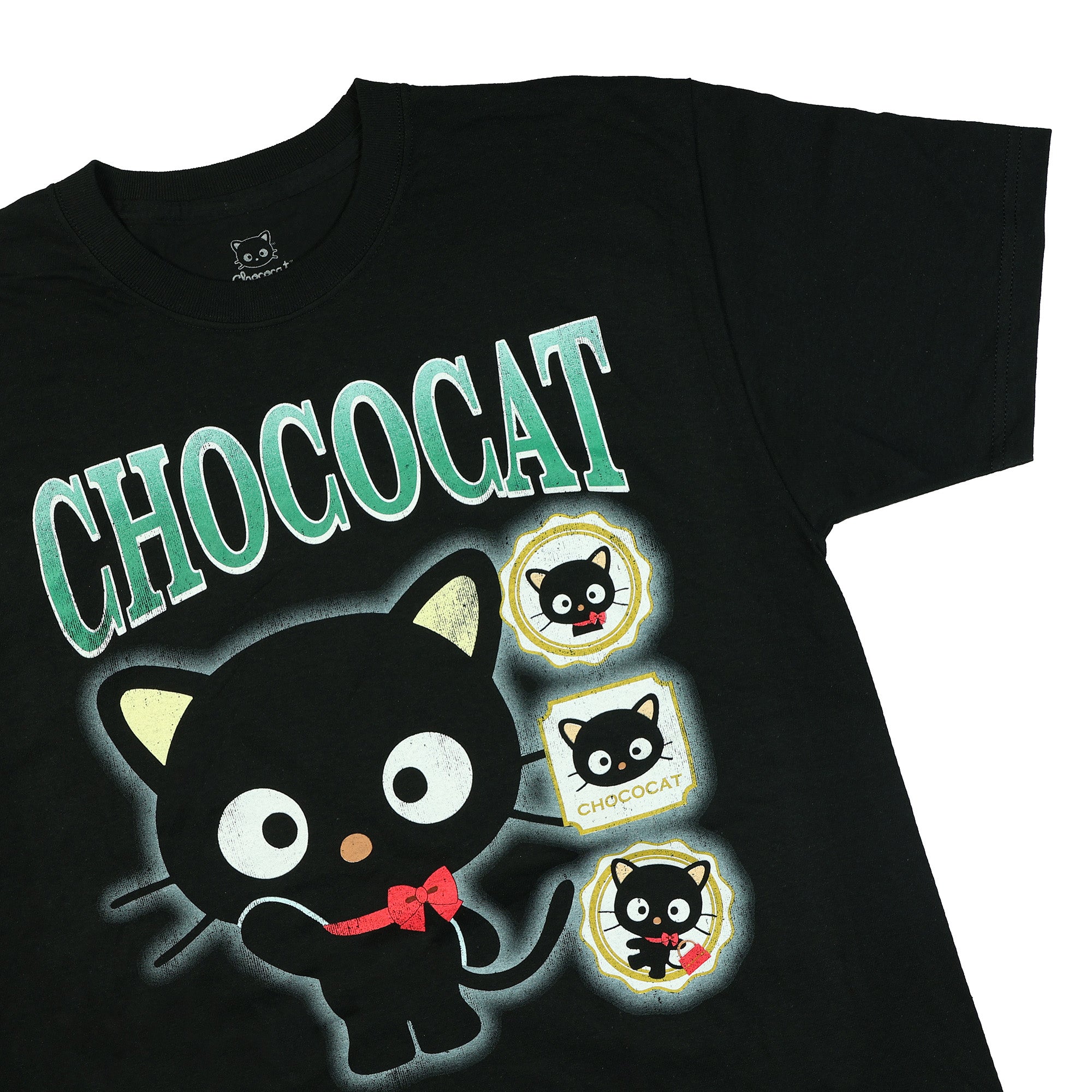 Sanrio Hello Kitty Shirt Men's Chococat Waving Short Sleeve Graphic Tee