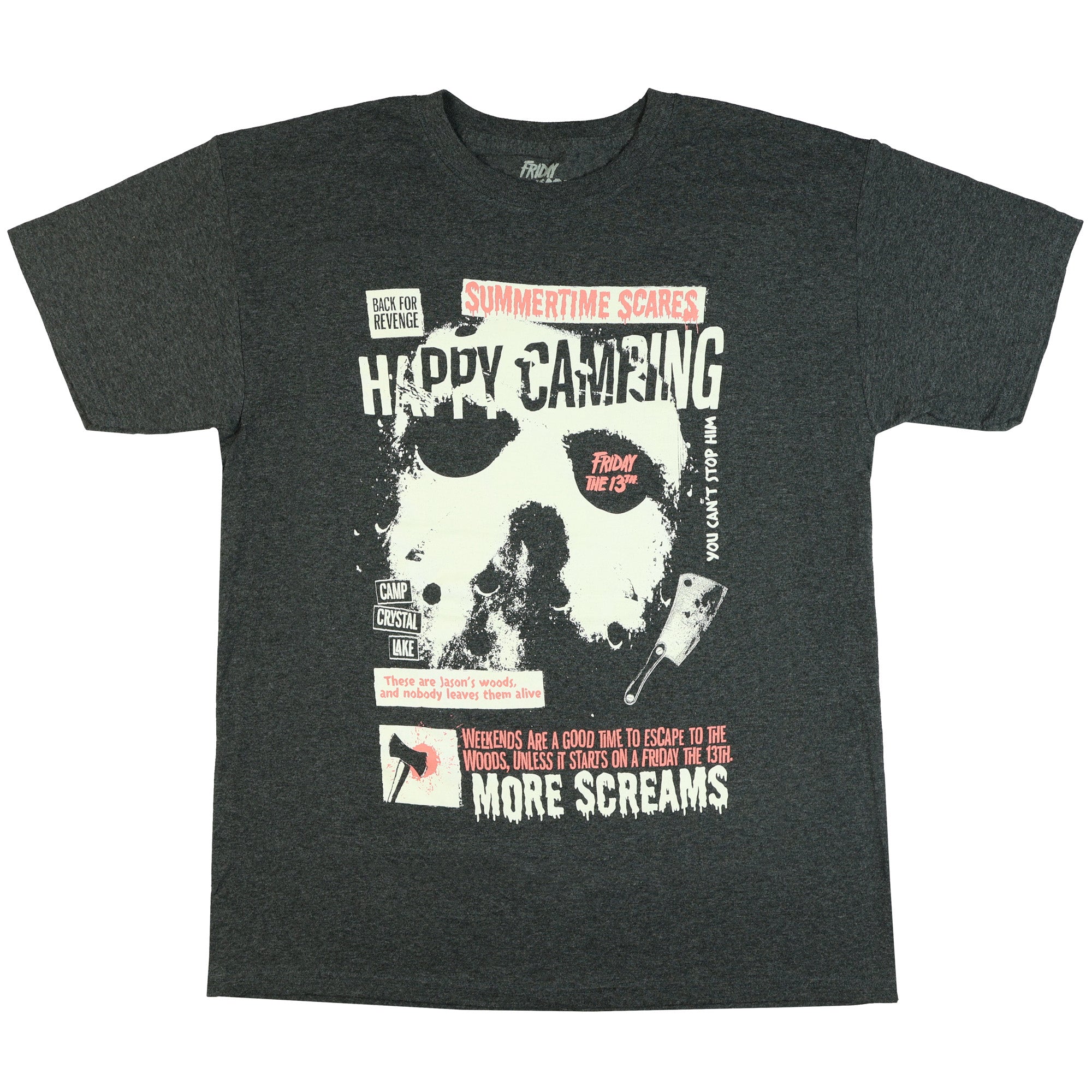 Friday The 13th T-Shirt Men's Summertime Scares Short Sleeve Tee