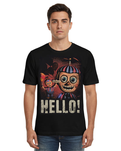 Five Nights At Freddy's Shirt Men's Ballon Boy Hello Short Sleeve Tee
