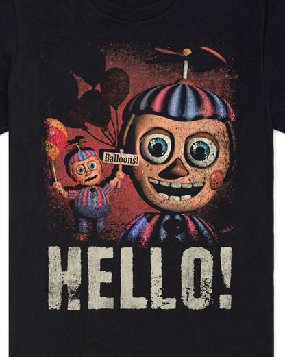 Five Nights At Freddy's Shirt Men's Ballon Boy Hello Short Sleeve Tee