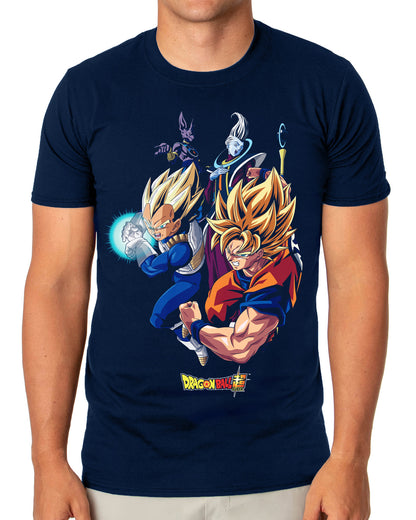 Dragon Ball Z T-Shirt Men's Warrior Surge Short Sleeve Tee