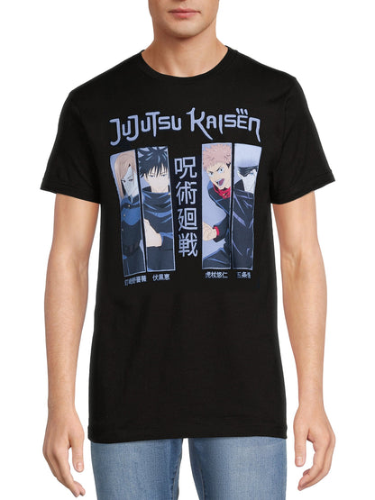 Jujutsu Kaisen Anime Men’s T-Shirt Yuji Itadori Megumi Fushiguro Short Sleeve