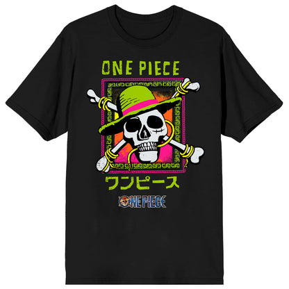 One Piece Straw Hat Skull Pirate Graphic Men's Crew Neck T-Shirt