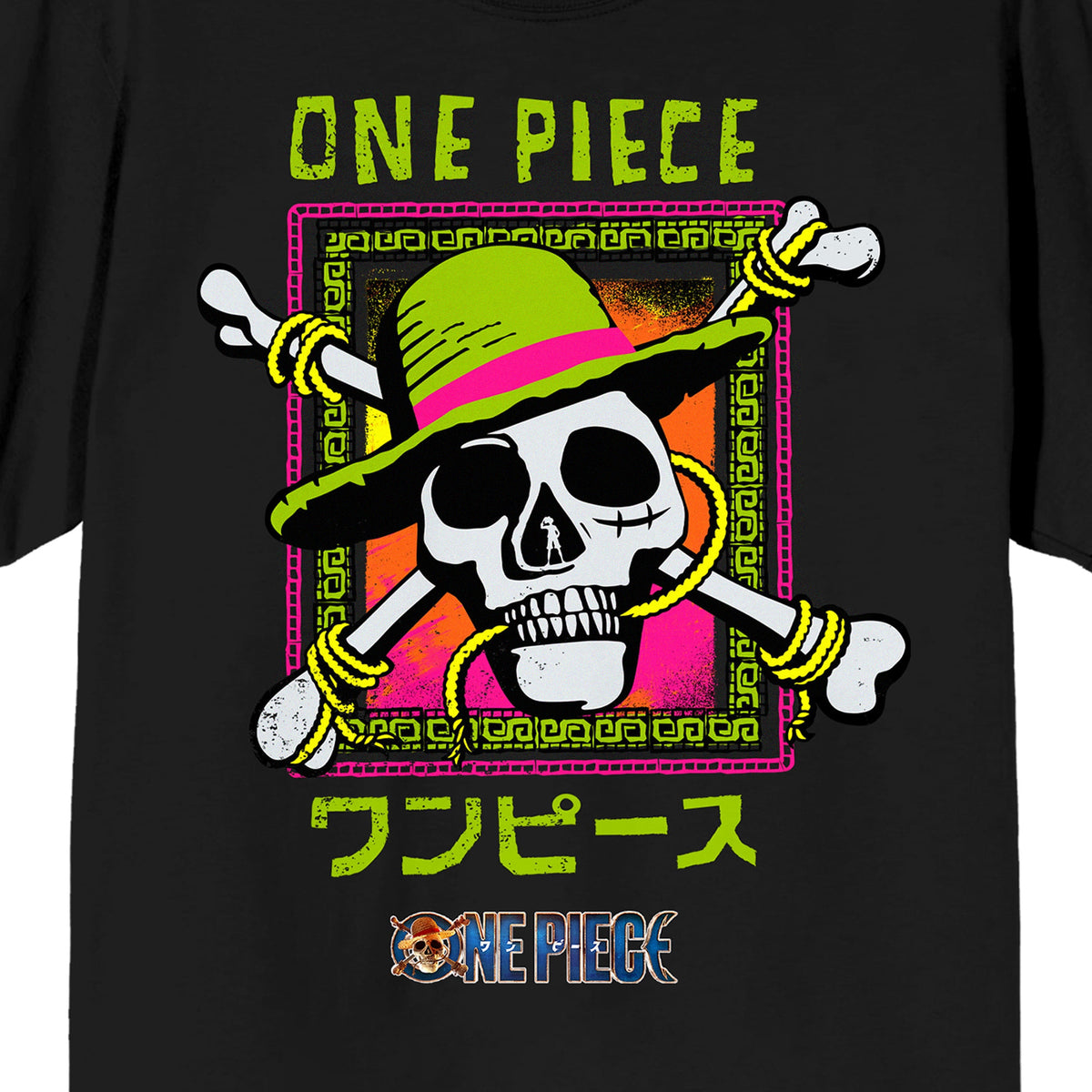 One Piece Straw Hat Skull Pirate Graphic Men's Crew Neck T-Shirt