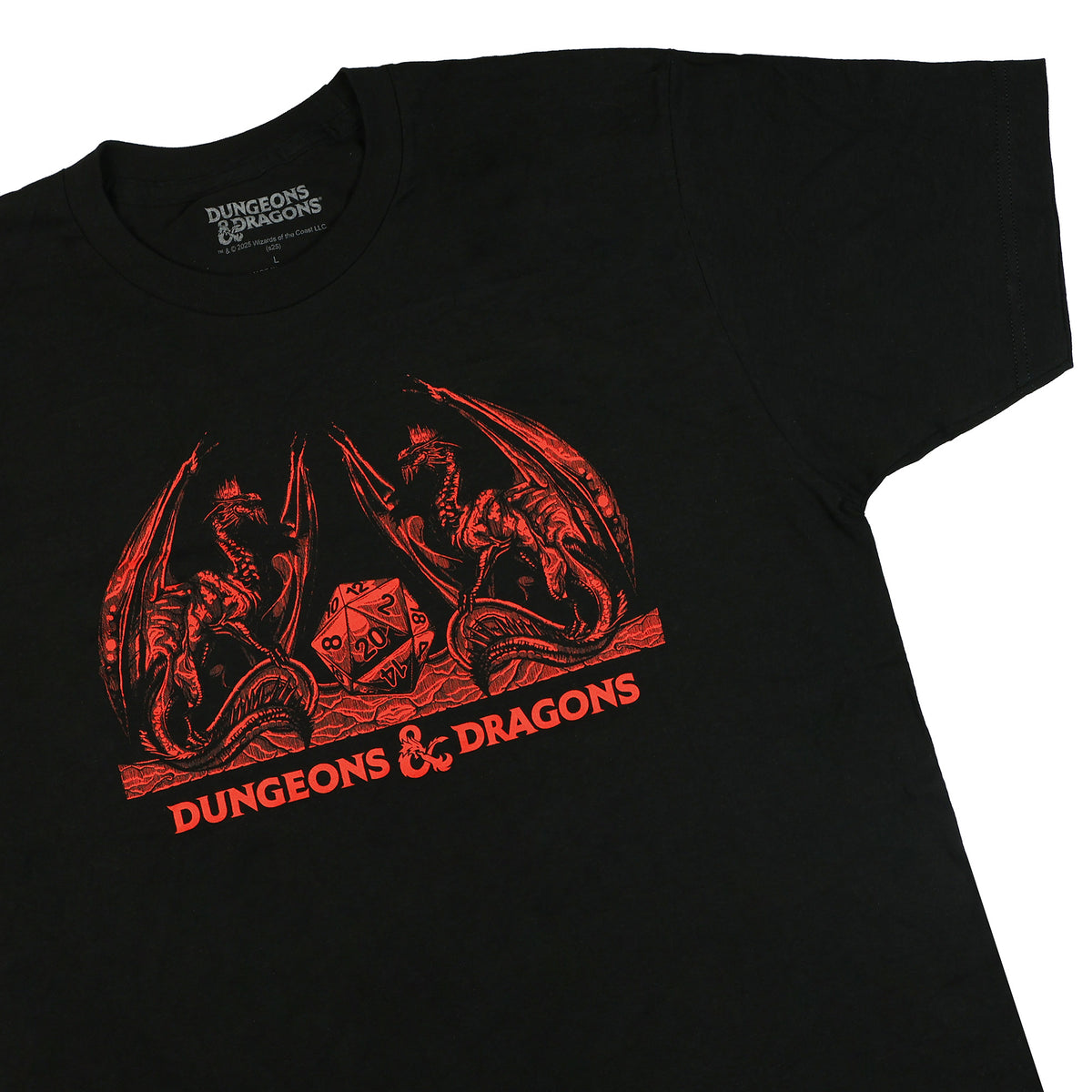 Dungeons And Dragons Shirt Men's Dice and Dragons Face Off Short Sleeve Tee
