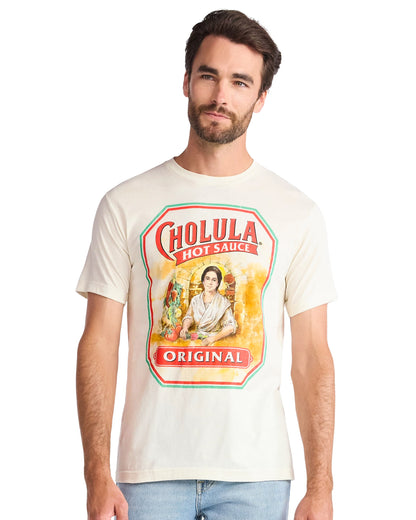 Cholula Hot Sauce T-Shirt Men's Logo Design Novelty Short Sleeve Tee