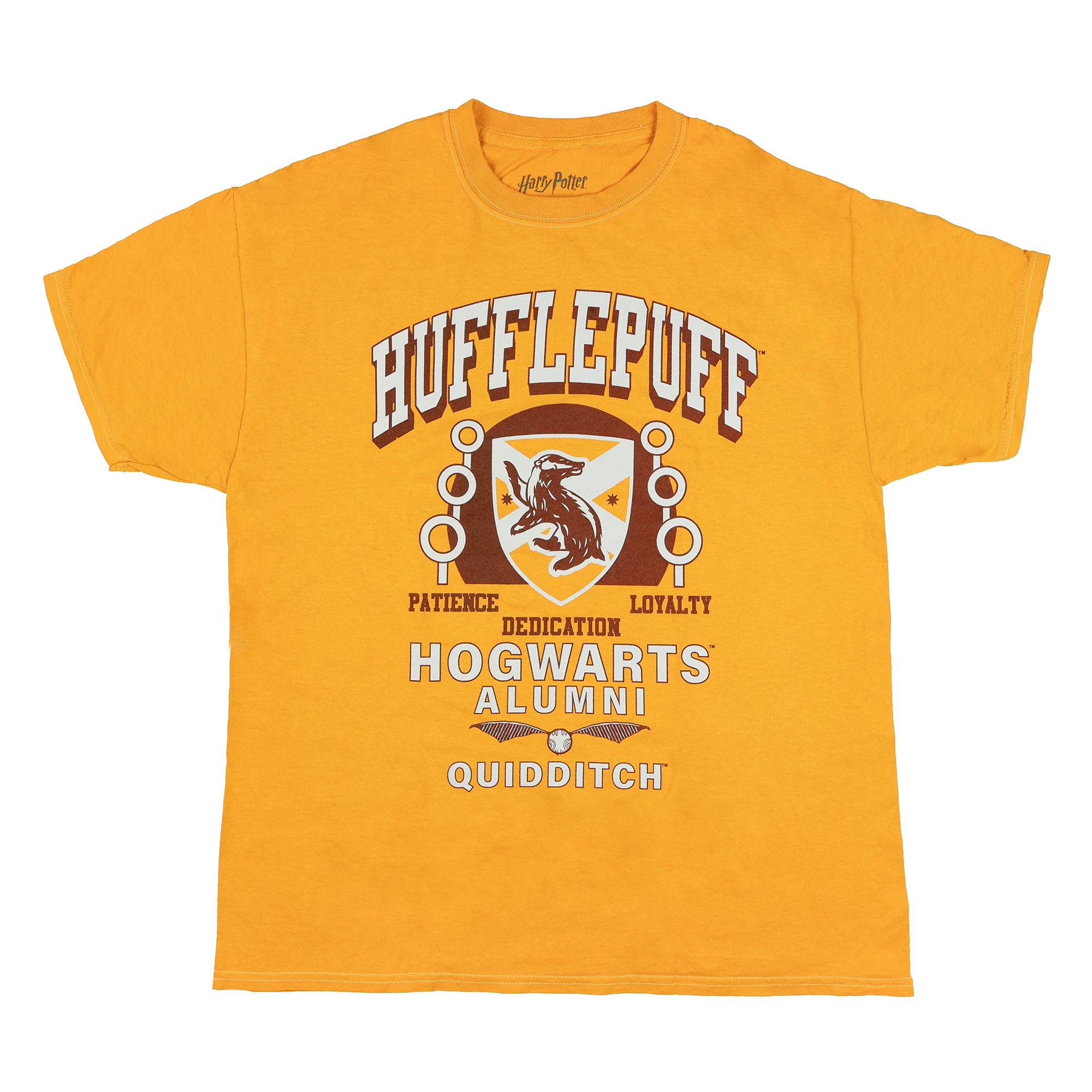 Harry Potter T-Shirt Men's Hufflepuff Hogwarts Alumni Quidditch Tee