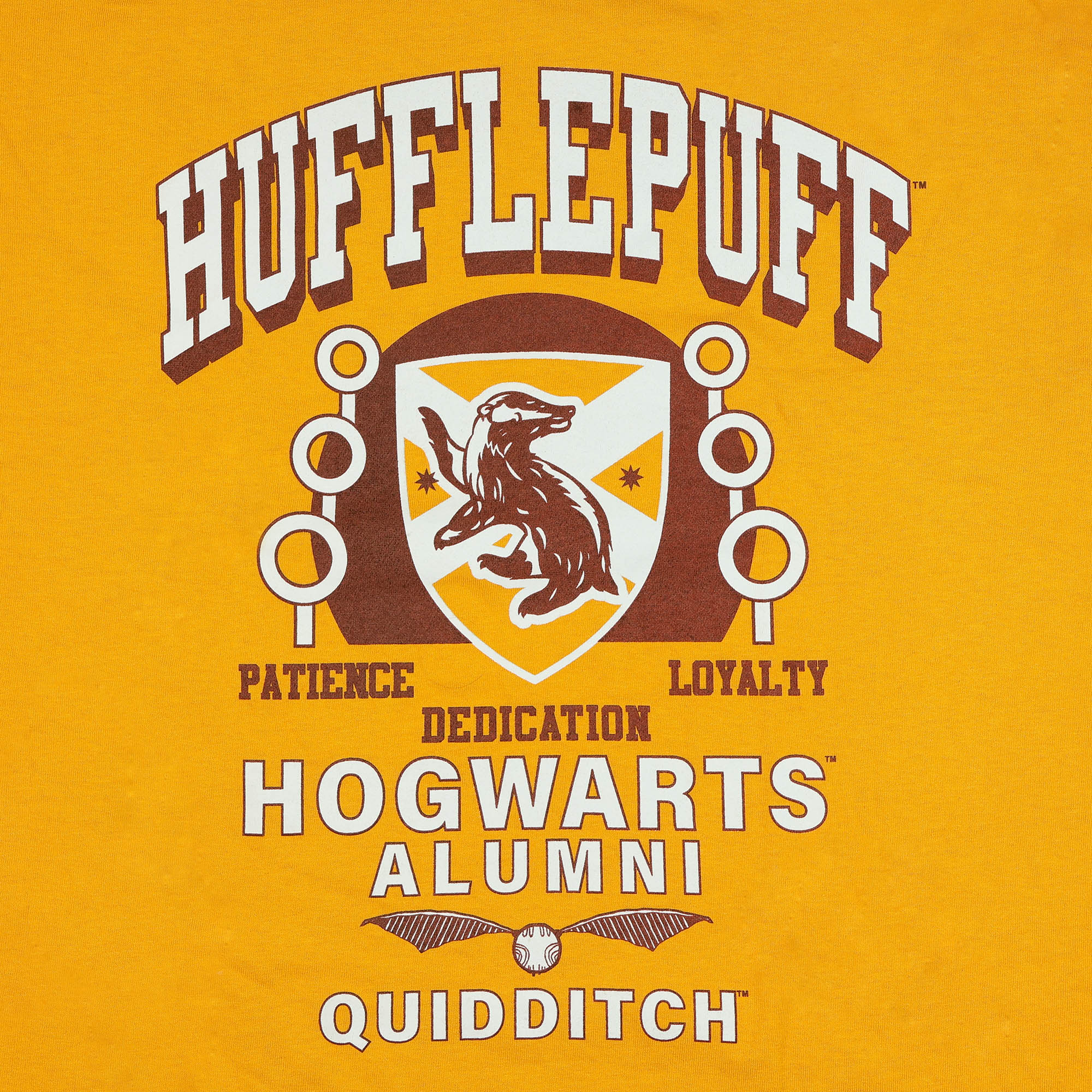 Harry Potter T-Shirt Men's Hufflepuff Hogwarts Alumni Quidditch Tee