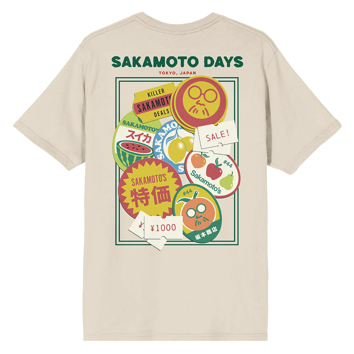 Sakamoto Days Shirt Men's Legendary Hitman Front Back Print Short Sleeve Tee