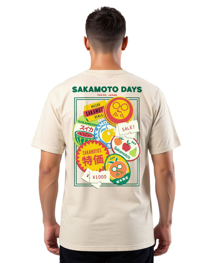 Sakamoto Days Shirt Men's Legendary Hitman Front Back Print Short Sleeve Tee