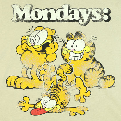 Garfield T-Shirt Men's Monday's Distressed Expressions Short Sleeve Top