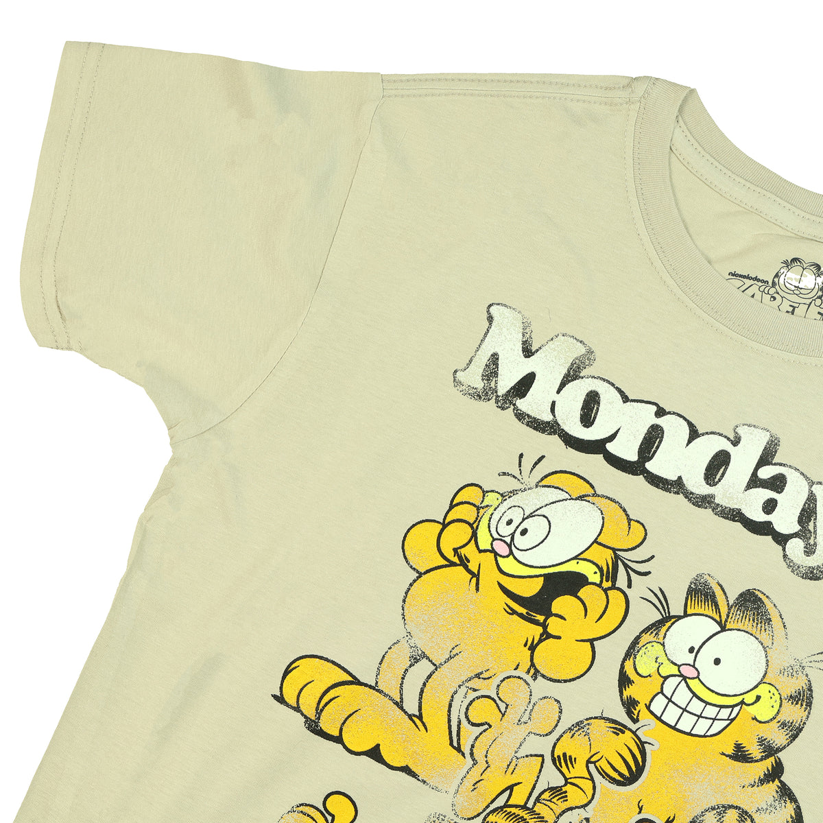 Garfield T-Shirt Men's Monday's Distressed Expressions Short Sleeve Top