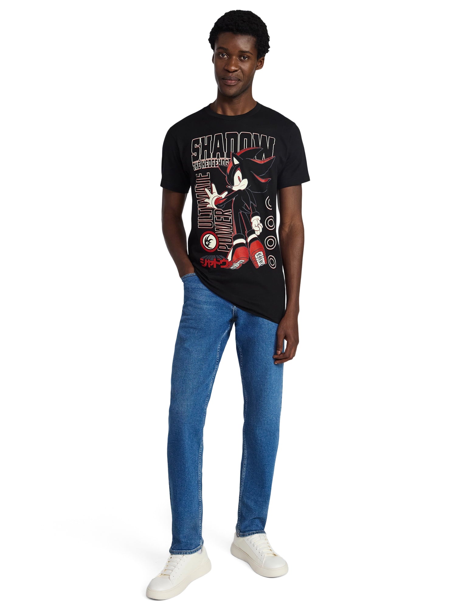 Sonic The Hedgehog Shirt Men's Shadow Ultimate Power Short Sleeve Tee