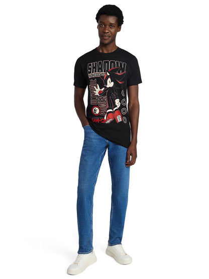 Sonic The Hedgehog Shirt Men's Shadow Ultimate Power Short Sleeve Tee