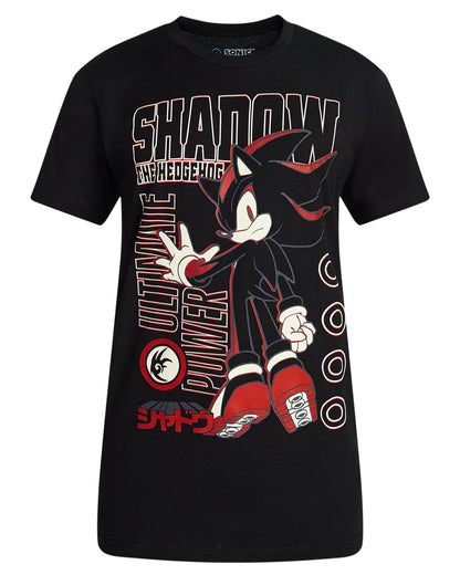 Sonic The Hedgehog Shirt Men's Shadow Ultimate Power Short Sleeve Tee