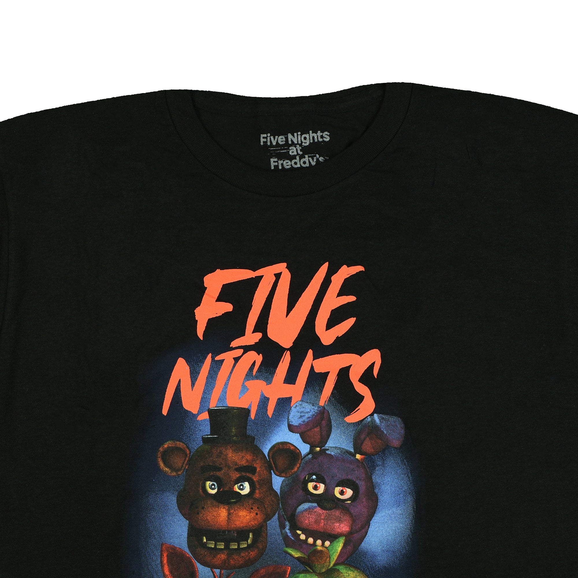 Five Nights At Freddy's Shirt Men's Chica Bonnie Foxy Freddy Short Sleeve