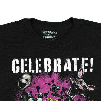 Five Nights At Freddy's Shirt Men's Scary Group Photo Short Sleeve Tee