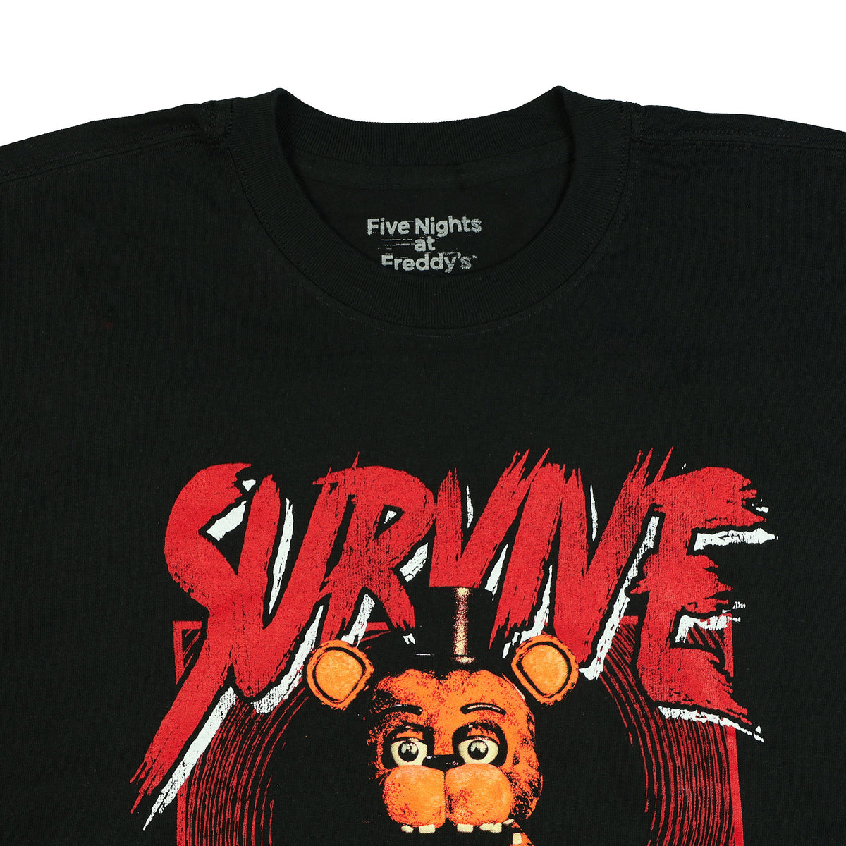 Five Nights at Freddy's T-Shirt Men's Survive Game Over Short Sleeve Tee