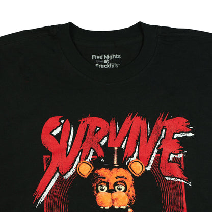 Five Nights at Freddy's T-Shirt Men's Survive Game Over Short Sleeve Tee