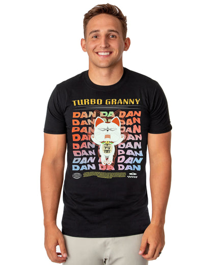 Dandadan T-Shirt Men's Turbo Granny Anime Short Sleeve Graphic Top