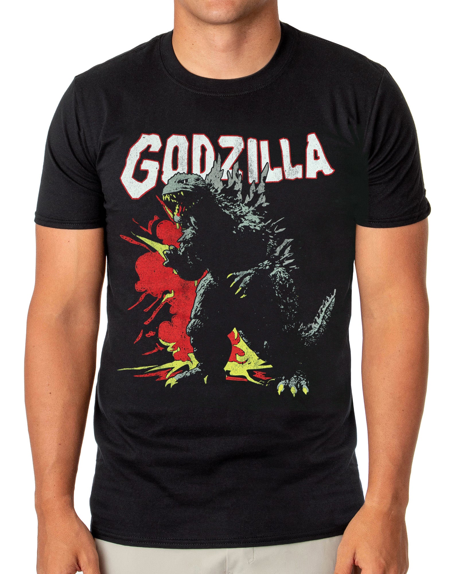 Godzilla T-Shirt Men's Giant Monster Destruction Short Sleeve Tee