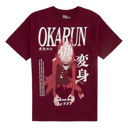 Dandadan T-Shirt Men's Okarun Large Print Design Short Sleeve Tee