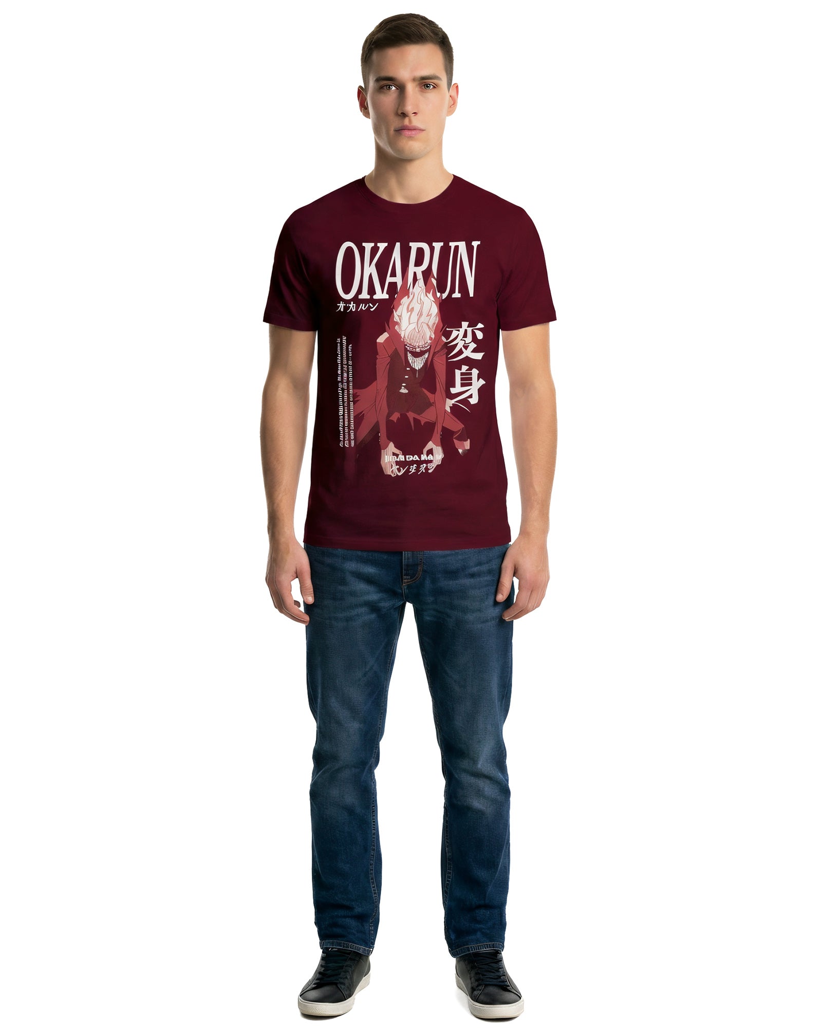 Dandadan T-Shirt Men's Okarun Large Print Design Short Sleeve Tee