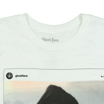 Ghost Face T-Shirt Men's Scary Selfie Short Sleeve Graphic Tee