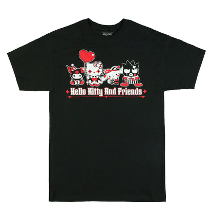 Hello Kitty and Friends T-Shirt Men's Carnival Crew Short Sleeve Tee