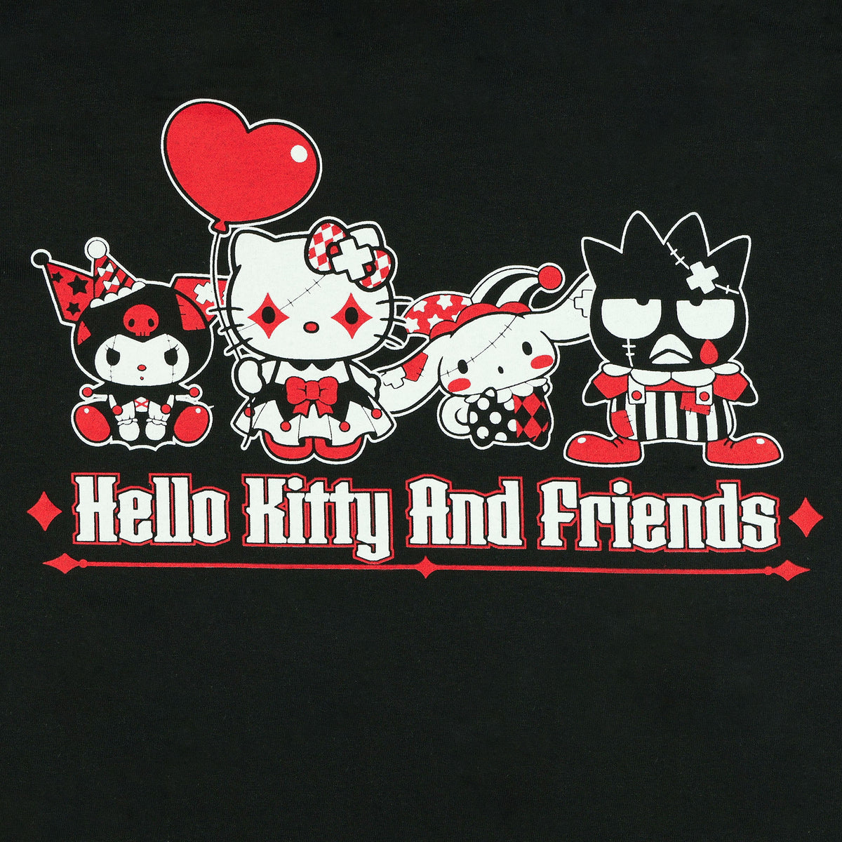 Hello Kitty and Friends T-Shirt Men's Carnival Crew Short Sleeve Tee