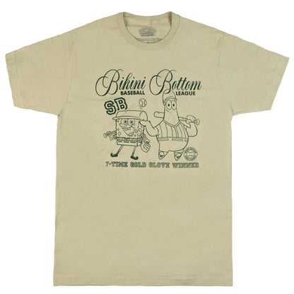 SpongeBob Squarepants T-Shirt Men's Bikini Bottom Baseball League Tee