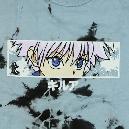 Hunter x Hunter T-Shirt Men's Killua Eyes Acid Wash Short Sleeve Tee